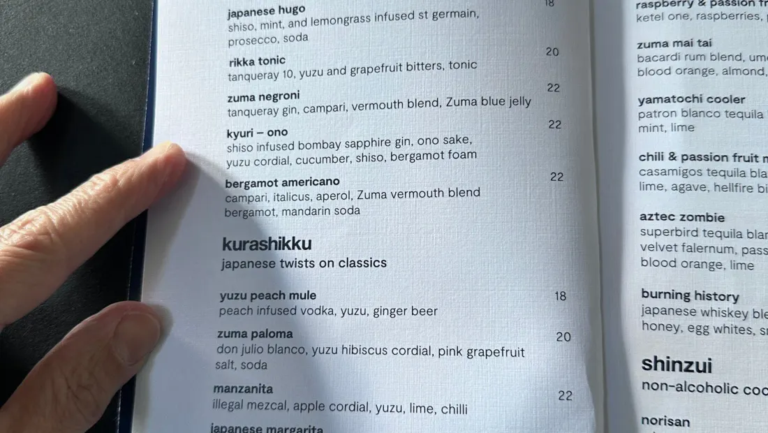 Restaurant in Zuma Miami in Miami