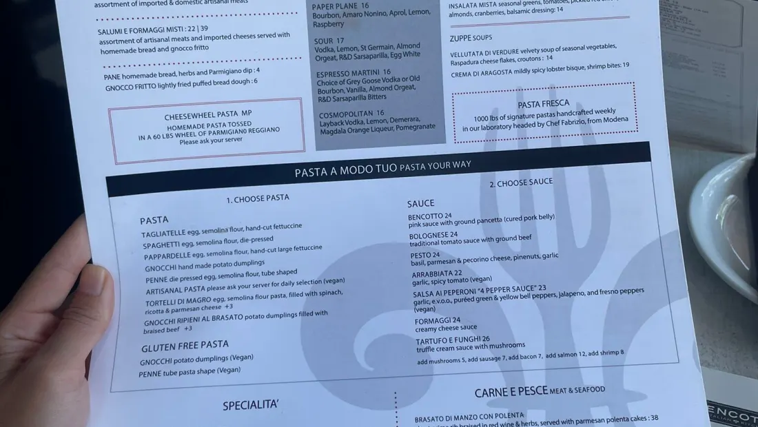 Restaurant in Bencotto Italian Kitchen in London